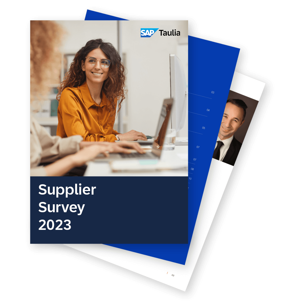 Taulia Supplier Survey 2023 report fan image