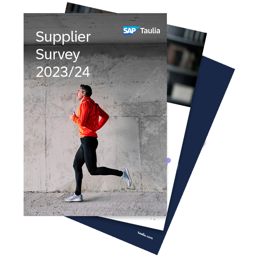 Taulia supplier survey 2023-2024 cover report fan image