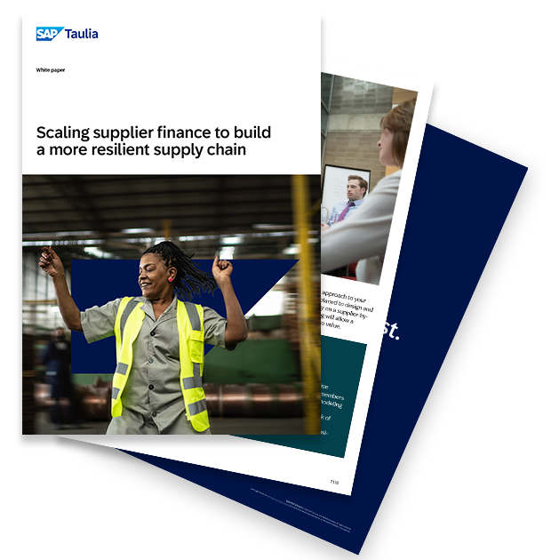 how to scale your Supplier Finance program whitepaper fan image