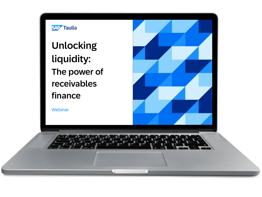 Unlocking liquidity The power of receivables finance laptop image